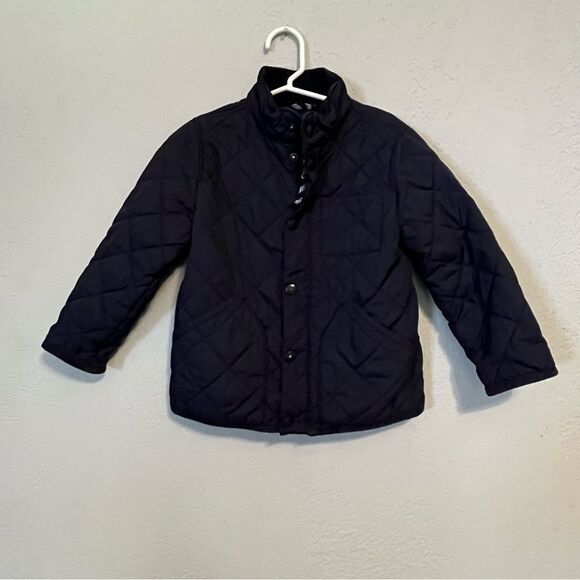 Kid's Crewcuts Navy Blue Quilted Puffer Jacket - Picture 2 of 8